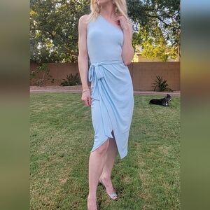 One Shoulder Icy Blue dress S